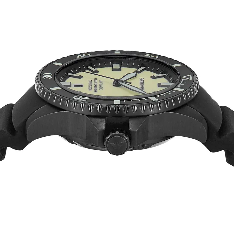 Emporio Armani Sea Explorer Yellow Dial Men's Watch- AR60085